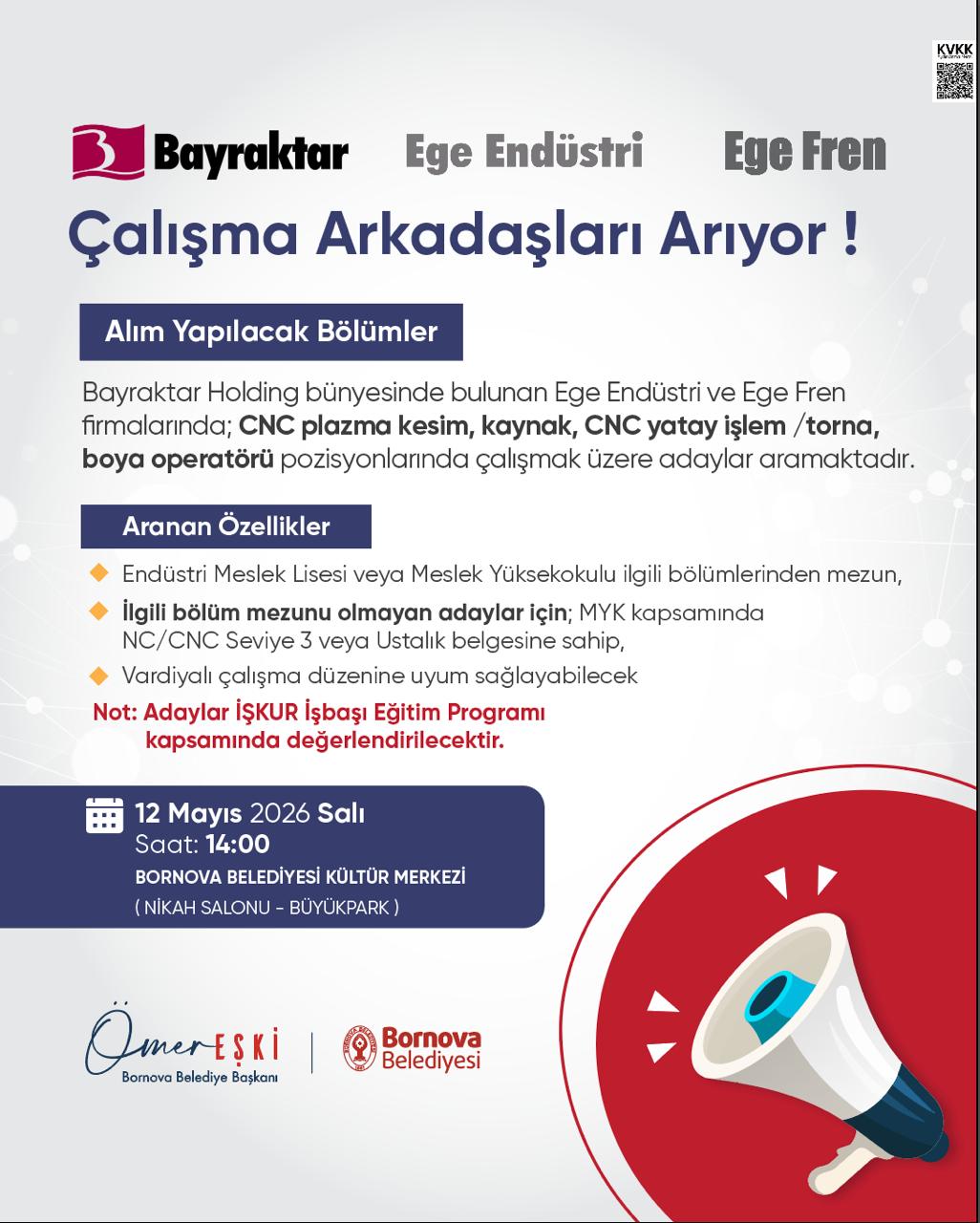 Toplu iş görüşmesi ilanı